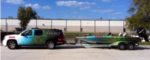 custom boat wrap and suv wrap